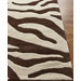 Moderna Brown Zebra Print Rug