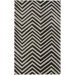 Trellis Black Chevron Rug