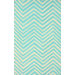 Trellis Blue Chevron Rug