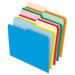Stretch Tab File Folders, Letter, Assorted, 100/Box