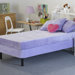 Kids Memory Foam Mattress with Water Proof Cover in Lavender