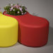 Infinity Recycle Plastic Planter Bench