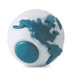 Old Soul Orbee-Tuff Orbee Dog Toy with Treat Spot in Silver / Teal