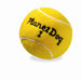 Squeaky Plush Tennis Ball Dog Toy