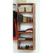12" Deep Stand Alone Shelf Tower Set in Red Mahogany