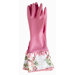 Gingham Floral Rubber Gloves