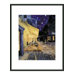Caf&eacute; Terrace at Night Framed Print by Van Gogh - 14" x 11"
