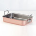 M'heritage Cuprinox Style 7.1-Quart Rectangular Roasting Pan with Stainless Steel Handles