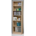 Section Bookcase with Five Shelves in Light Maple