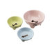 Footed Dog Dish in Green