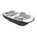 9.4' Water Quest Fishing Boat in Light Gray / Dark Gray