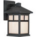6" One Light Outdoor Lantern with Honey Glass