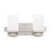 Metropolitan Two Light Bath Vanity in Brushed Nickel