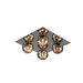 Nebula 4 Light Semi Flush Mount