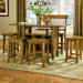 Blue Ridge Retreat Backless Stool In Distressed Chestnut Oak (Set of 2)