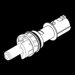 Replacement Diverter Assembly for Three Handle Tub and Shower Faucet