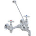 Commercial Garage Faucet with Vacuum Breaker Spout and Double Cross Handle