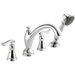 Linden Volume Roman Tub with HandShower Faucet Trim