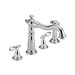 Victorian Double Handle Widespread Kitchen Faucet with Spray