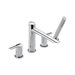 Compel Double Handle Deck Mount Roman Tub Trim with Handshower