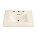 Memoirs Pedestal Bathroom Sink in Almond with 8" Centers