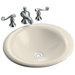 Iron Bell Vessels Self-Rimming Bathroom Sink in Almond