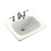 Tahoe Self-Rimming Bathroom Sink with Single Hole Faucet Drilling