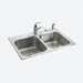 Cadence� self-rimming kitchen sink with four-hole faucet drilling