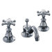 Antique Widespread Bathroom Faucet with Double Cross Handles