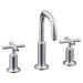Purist Widespread Bathroom Faucet with Double Cross Handles