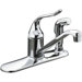 Coralais Single Handle Centerset Kitchen Sink Faucet with Side Spray