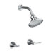 Revival Shower Faucet with Scroll Lever Handles and Standard Showerarm and Flange