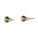 Revival Two-handle Wall-mount Bath Valve with Scroll Lever Handles