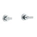 Taboret Two-Handle Wall-Mount Valve with ADA Lever Handles