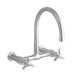 Double Handle Wall Mount Bridge Kitchen Faucet