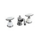 Antique Widespread Bathroom Faucet with Double Oval Handles