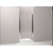 Fluence Frameless PIVot Shower Door with Crystal Clear Glass, 27.25" - 28.75" x 65.5"