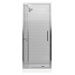Lattis Semi-Frameless Pivot Shower Door with 0.25" Thick Crystal Clear Glass, 30" - 33" x 76"