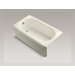 Memoirs 60" x 33.75" Alcove Bubblemassage Bath with Left-Hand Drain and White Airjet Color Finish