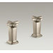 Margaux Valve Trim with Cross Handles For Deck-Mount High-Flow Bath Valve, Requires Valve
