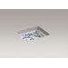 Imperial Blue Design On Kathryn Under-Mount Bathroom Sink, 17" X 13"