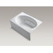Windward 60" x 42" Alcove Whirlpool with Heater, integral Apron and Right-Hand Drain
