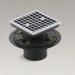 4.13" Square Design Tile-In Grid Shower Drain