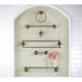 Waterhill Glass Shelf with Pivoting Rail in Chrome