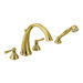 Kingsley Deck Mount Roman Tub Faucet Trim with Hand Shower