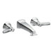 Rothbury Double Handle Widespread Wall Mount Bathroom Faucet