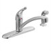 Chateau Single Handle Centerset Kitchen Faucet with Protege Side Spray
