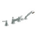 Rothbury ADA Compliant Two Handle Roman Tub Shower Faucet Trim with Handle Shower