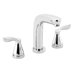 Solaris E Double Handle Deck Mount Roman Tub Faucet Trim Lever Handle