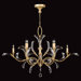 Beveled Arcs Gold 8 Light Chandelier